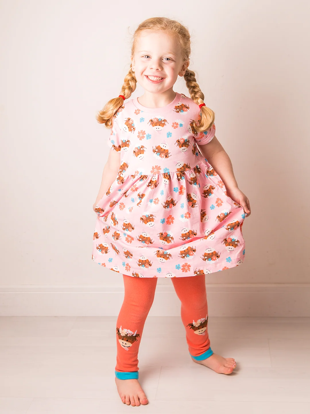 Bonnie Highland Cow Junior Leggings - Image 3