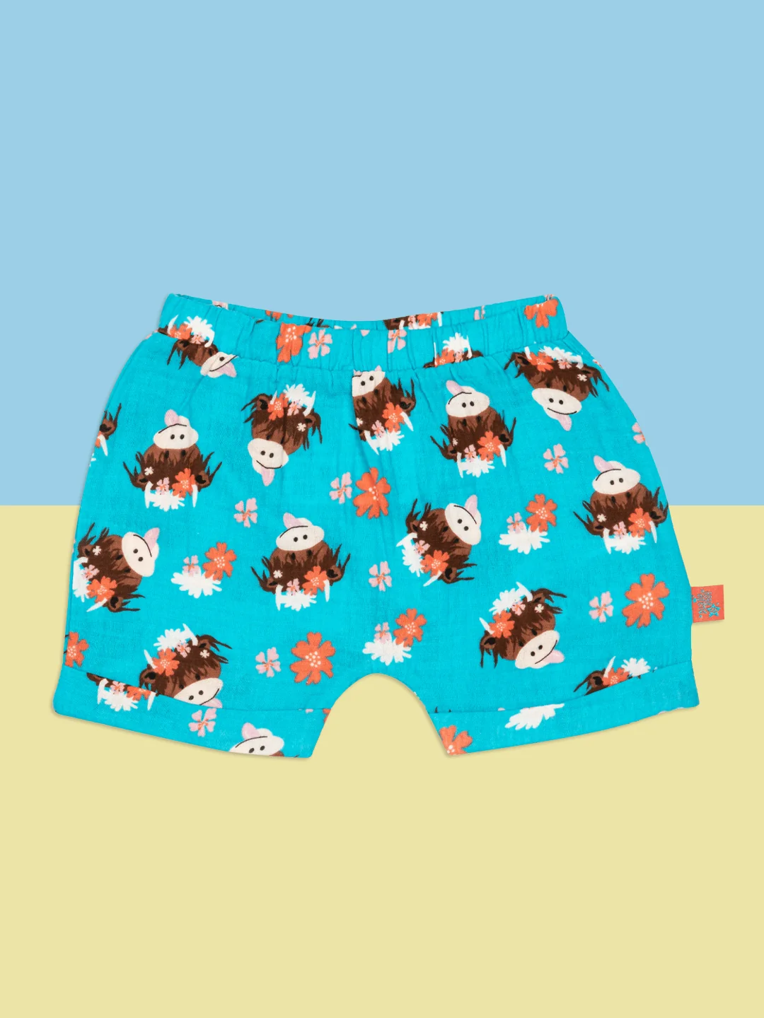 Bonnie Highland Cow Muslin Shorts - Image 4