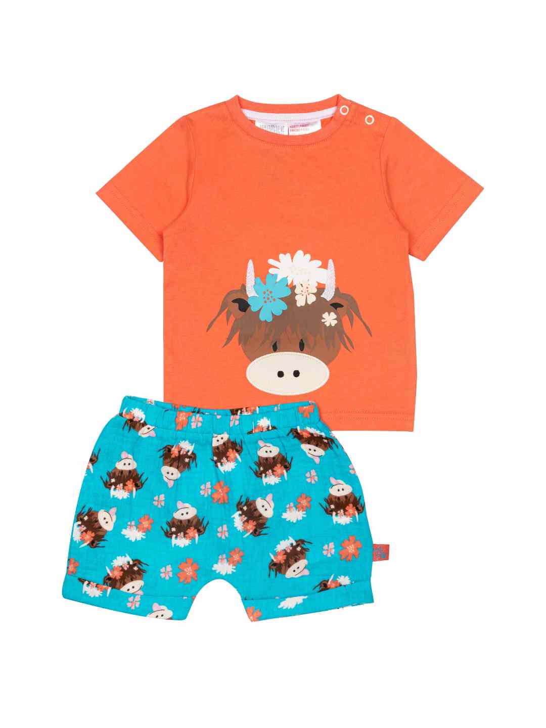 Bonnie Highland Cow Muslin Shorts - Image 5