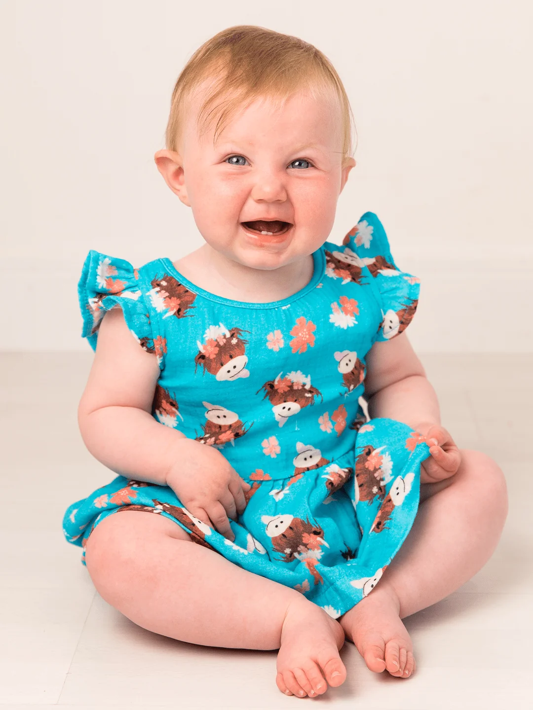 Bonnie Highland Cow Summer Dress - Image 3
