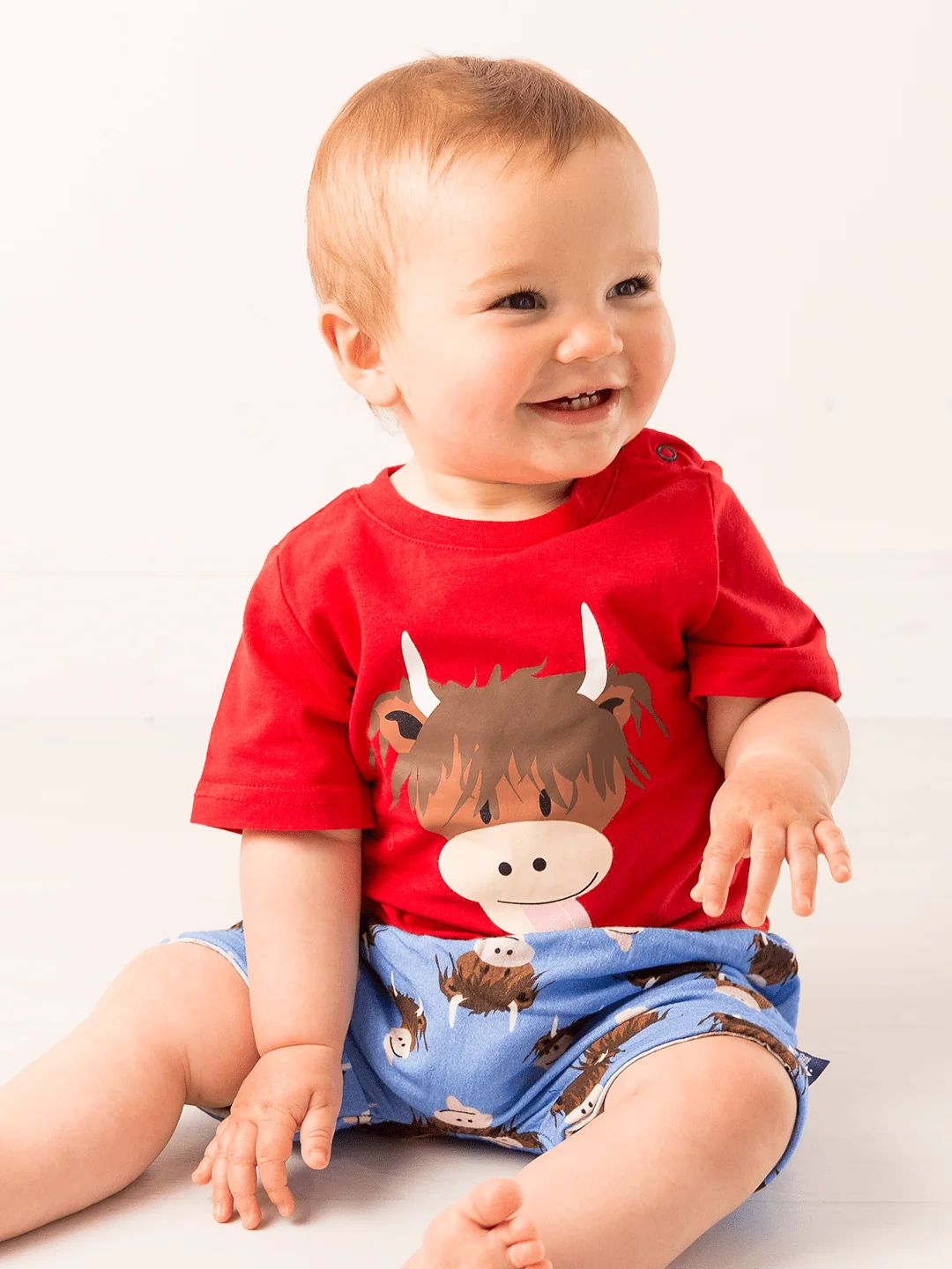 Hamish Highland Cow Muslin Shorts - Image 3