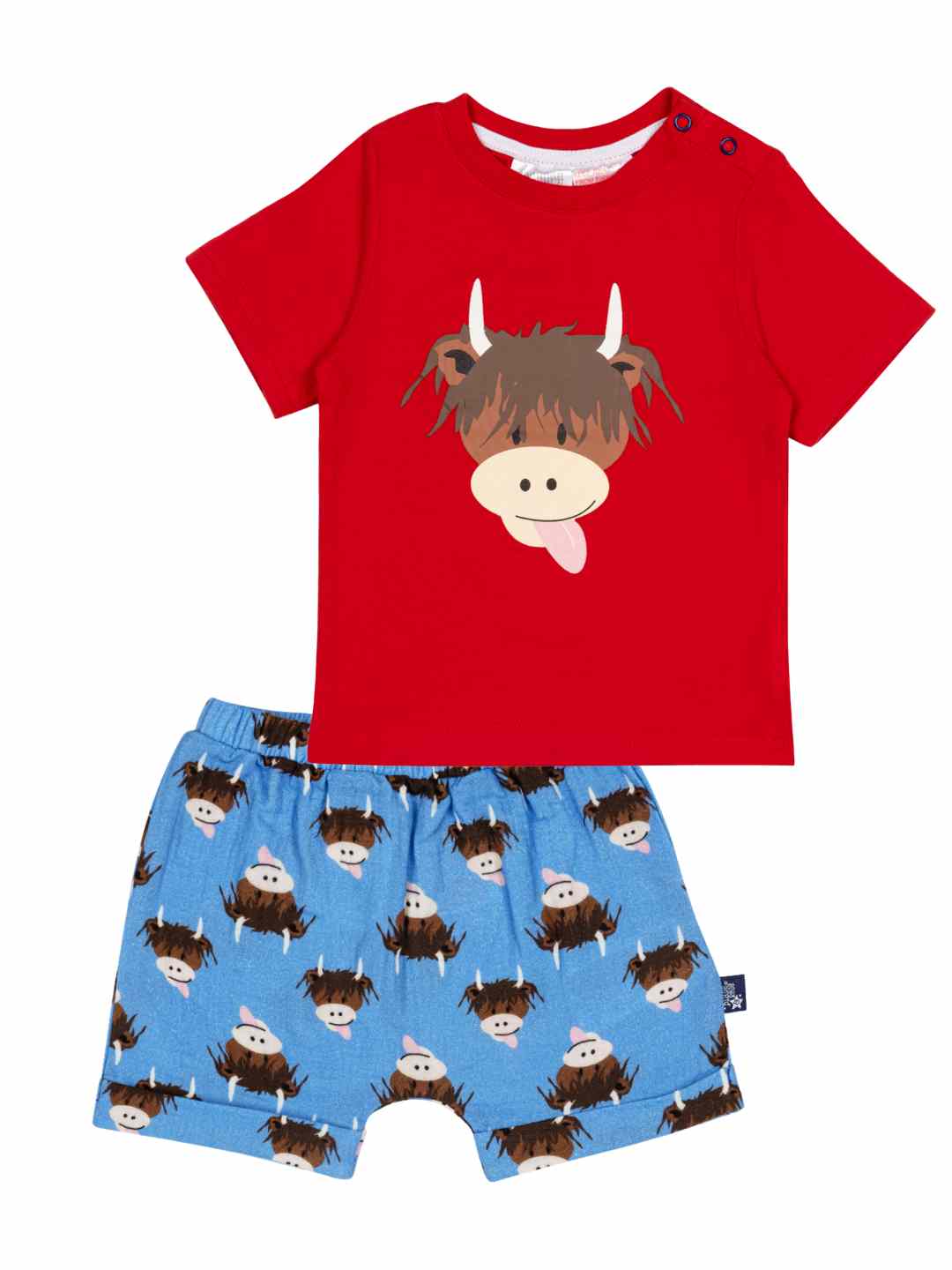 Hamish Highland Cow Muslin Shorts - Image 4