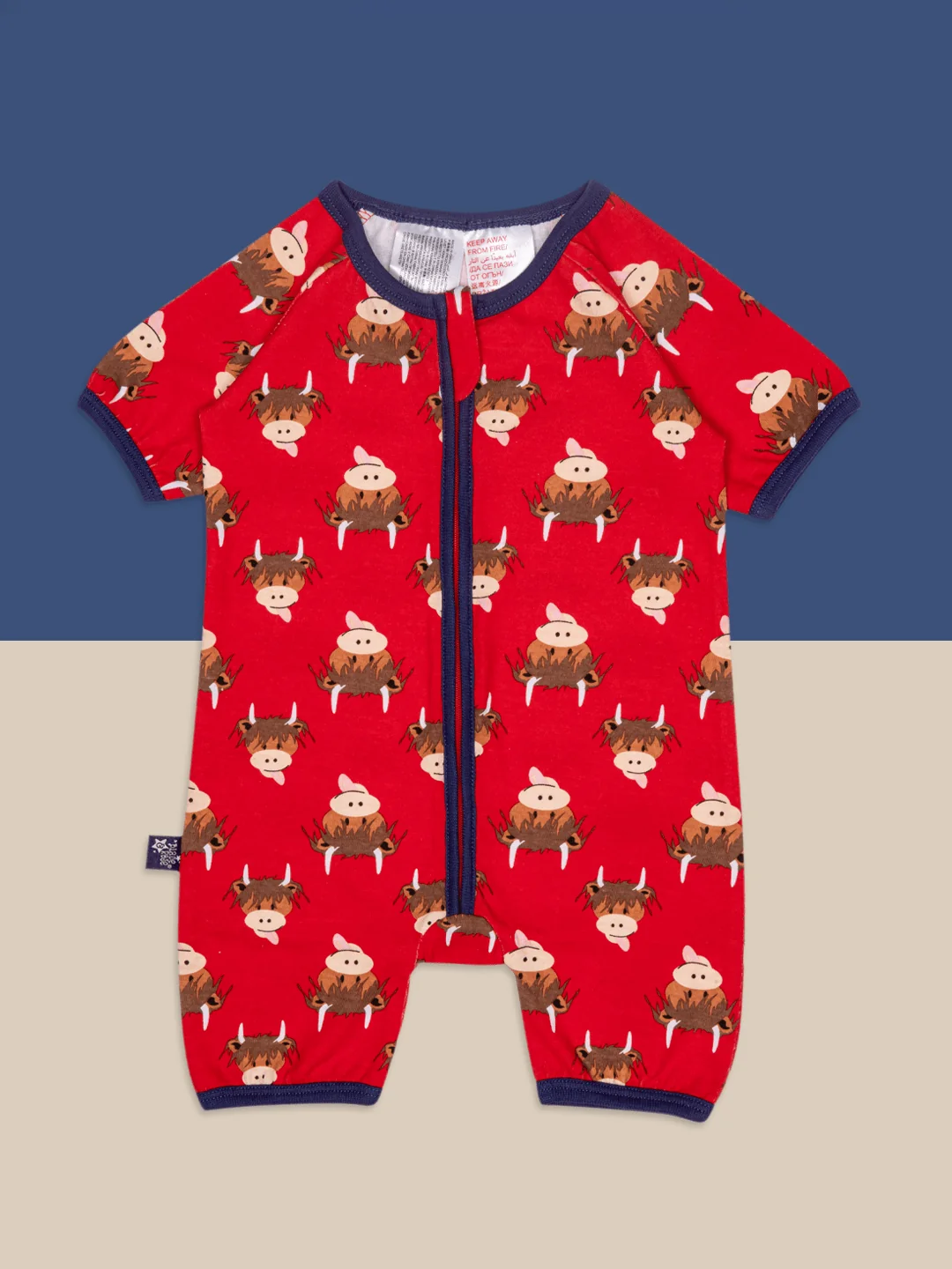 Hamish Highland Cow Summer Romper Playsuit - Image 4
