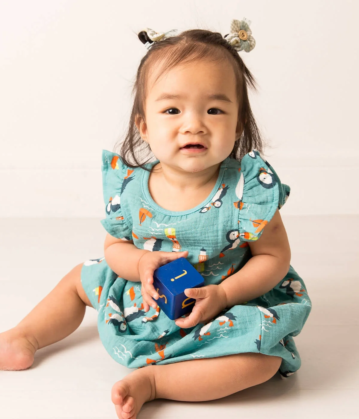 Junior Kenzie the Puffin Summer Dress - Image 2