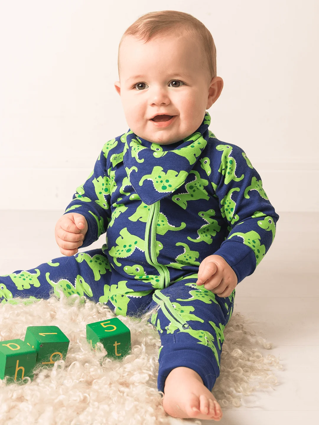 Maple the Dino Zip-Up Romper Playsuit - Image 2