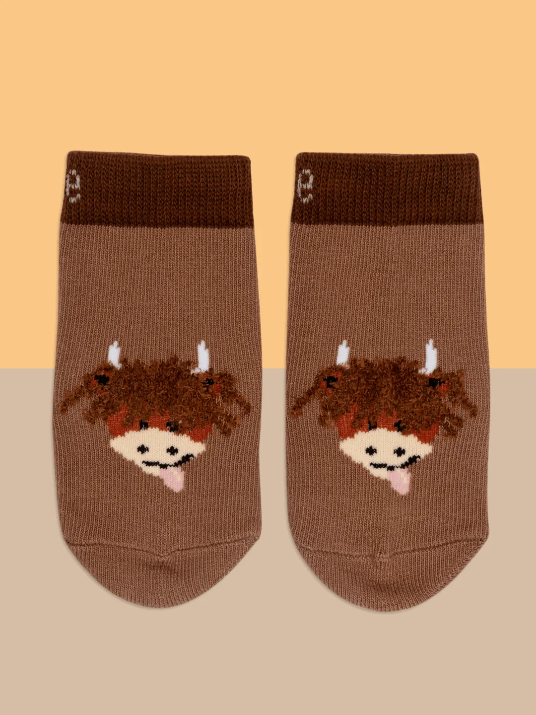 Neutral Highland Cow Socks - Image 5