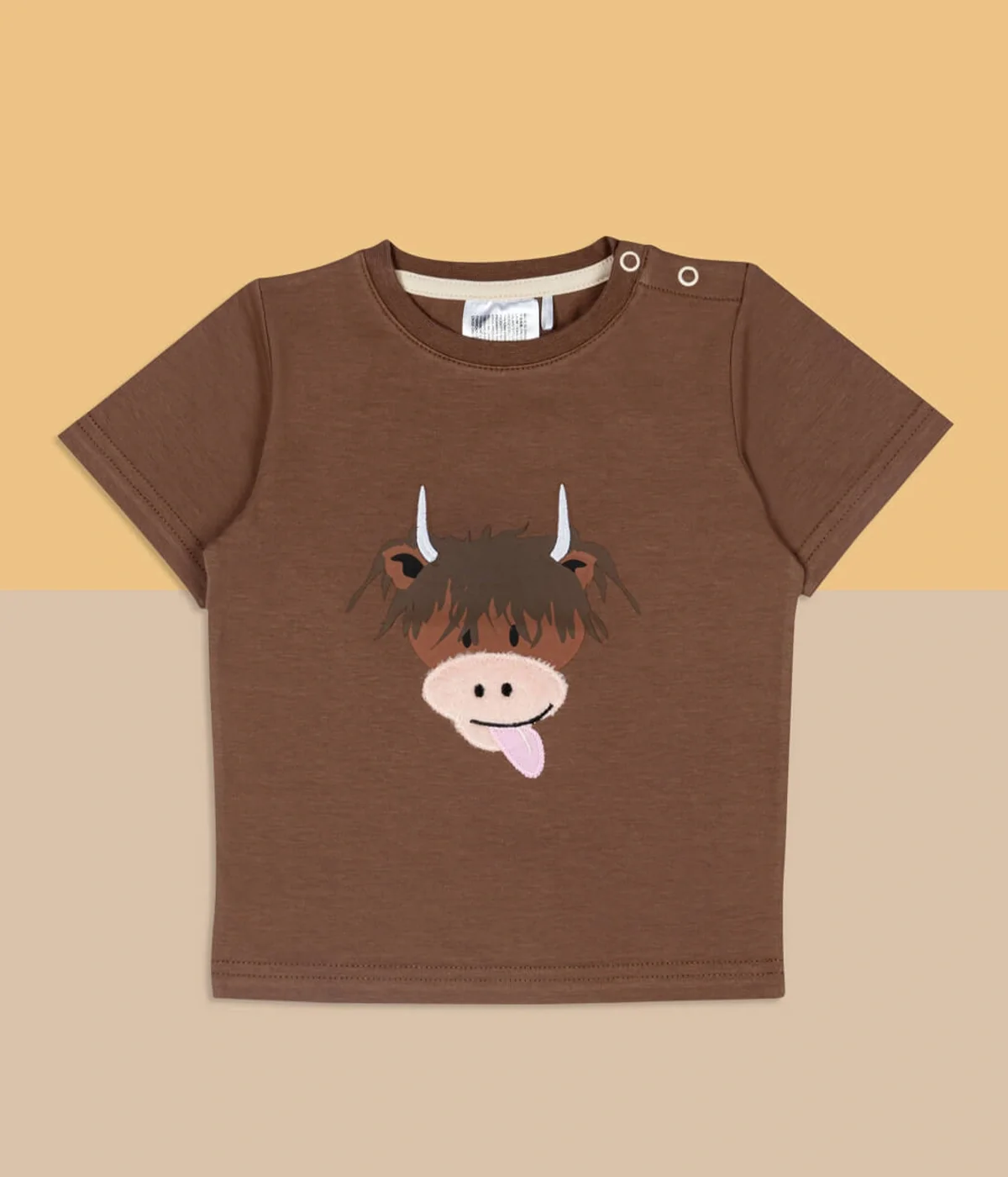 Neutral Highland Cow Tee - Image 5